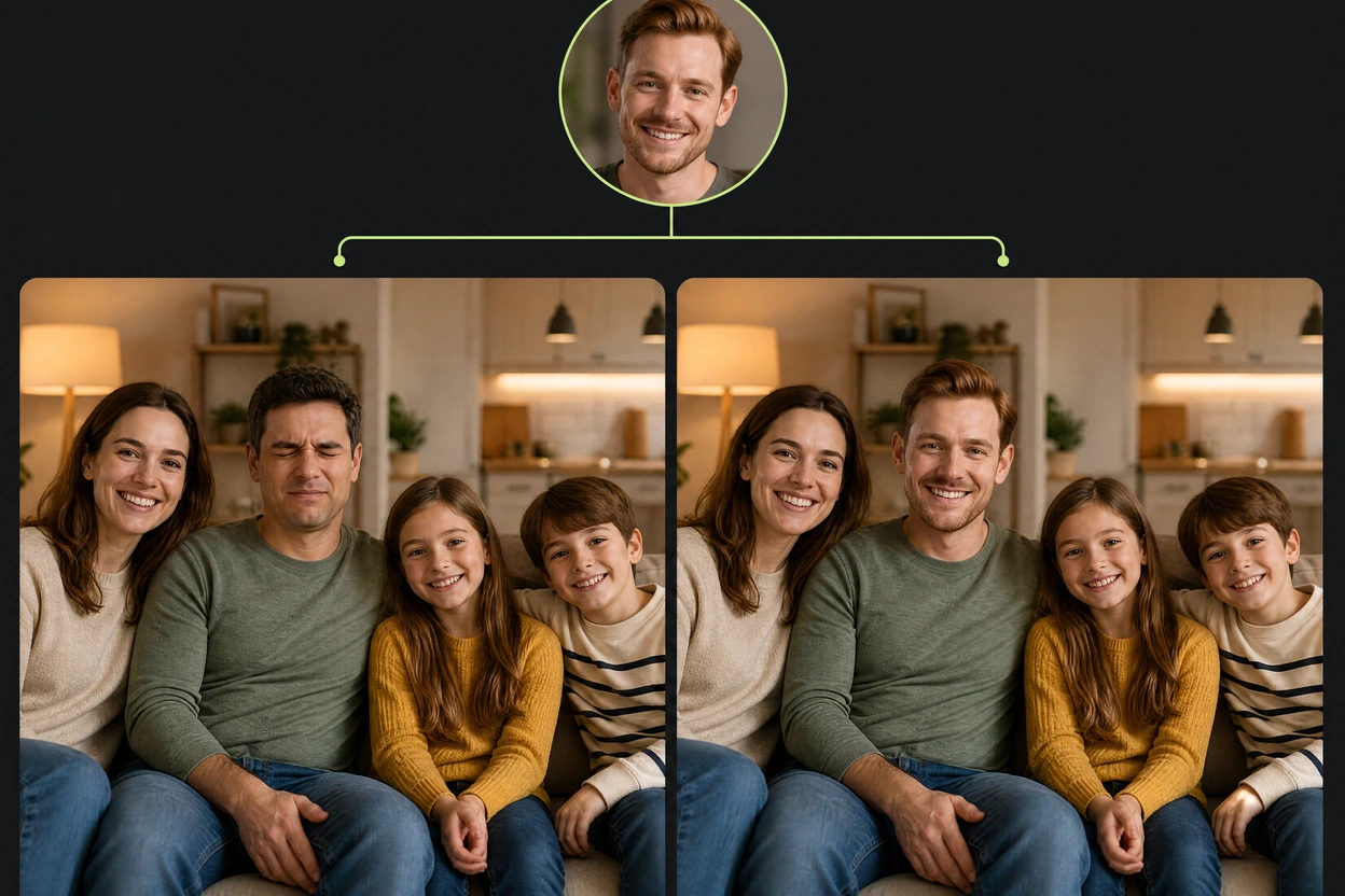 Full head replacement with hair and neck