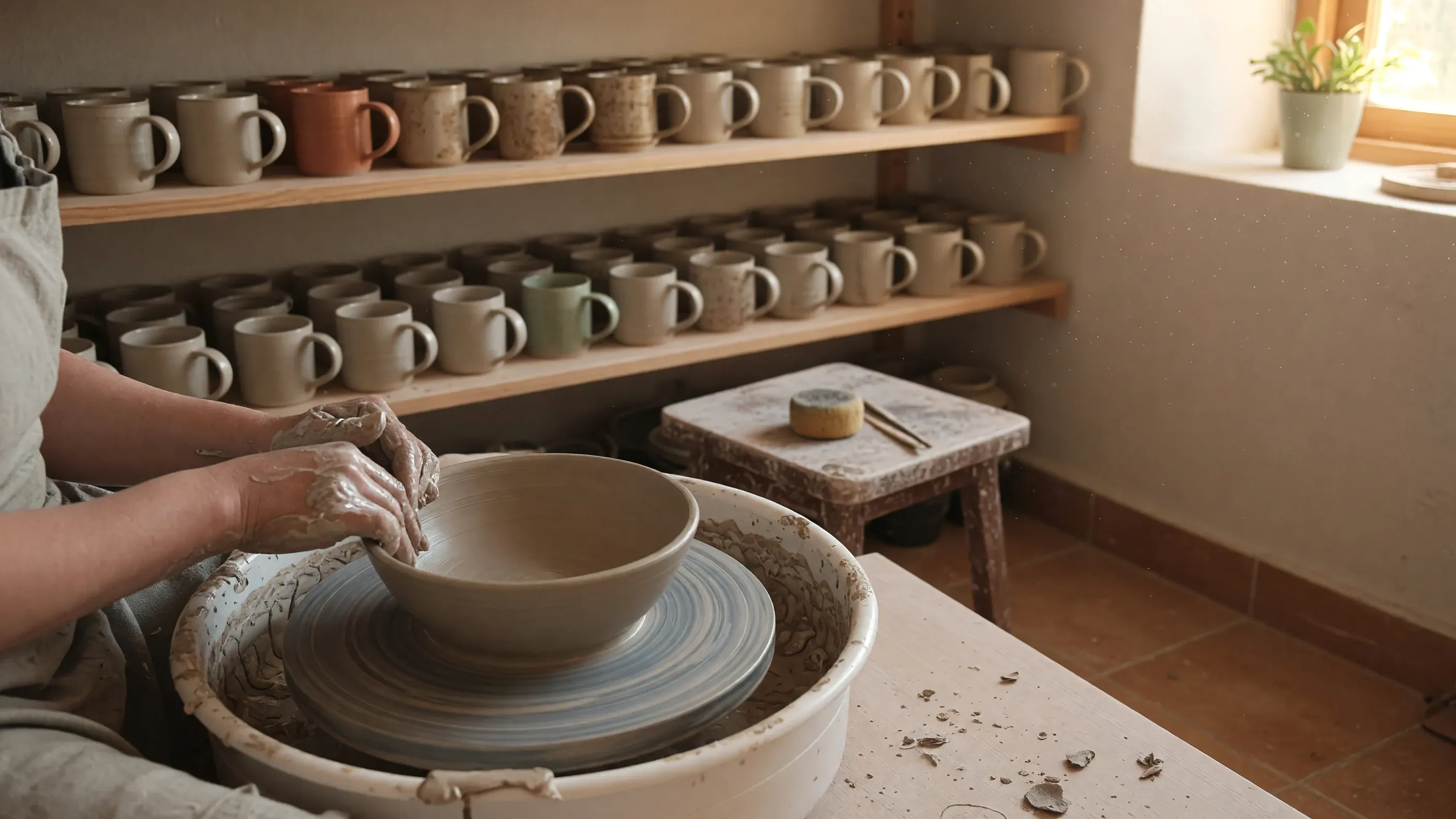 ceramic studio moodboard