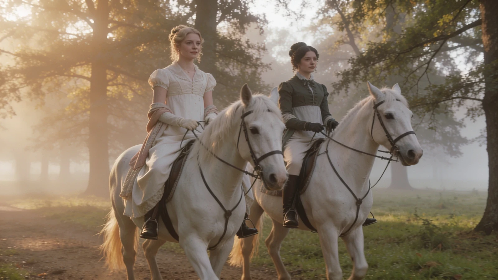 MiniMax H3 chat edit equestrian scene in foggy park