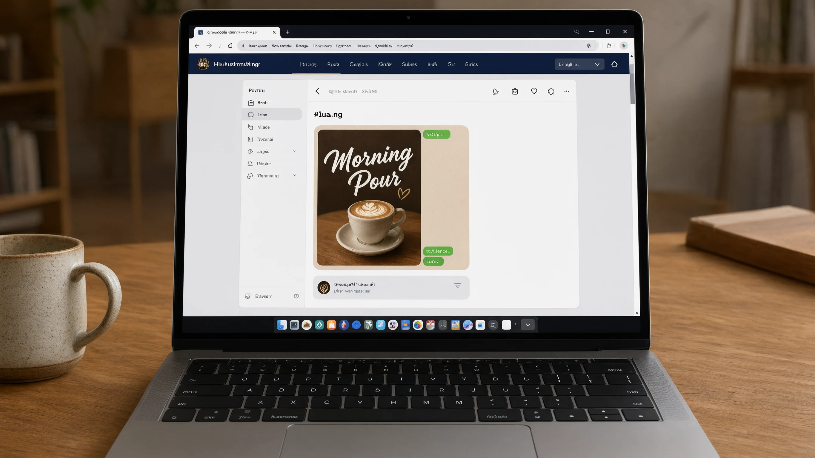 Nested laptop, chat, and poster UI from Qwen 3.0 Image Generator
