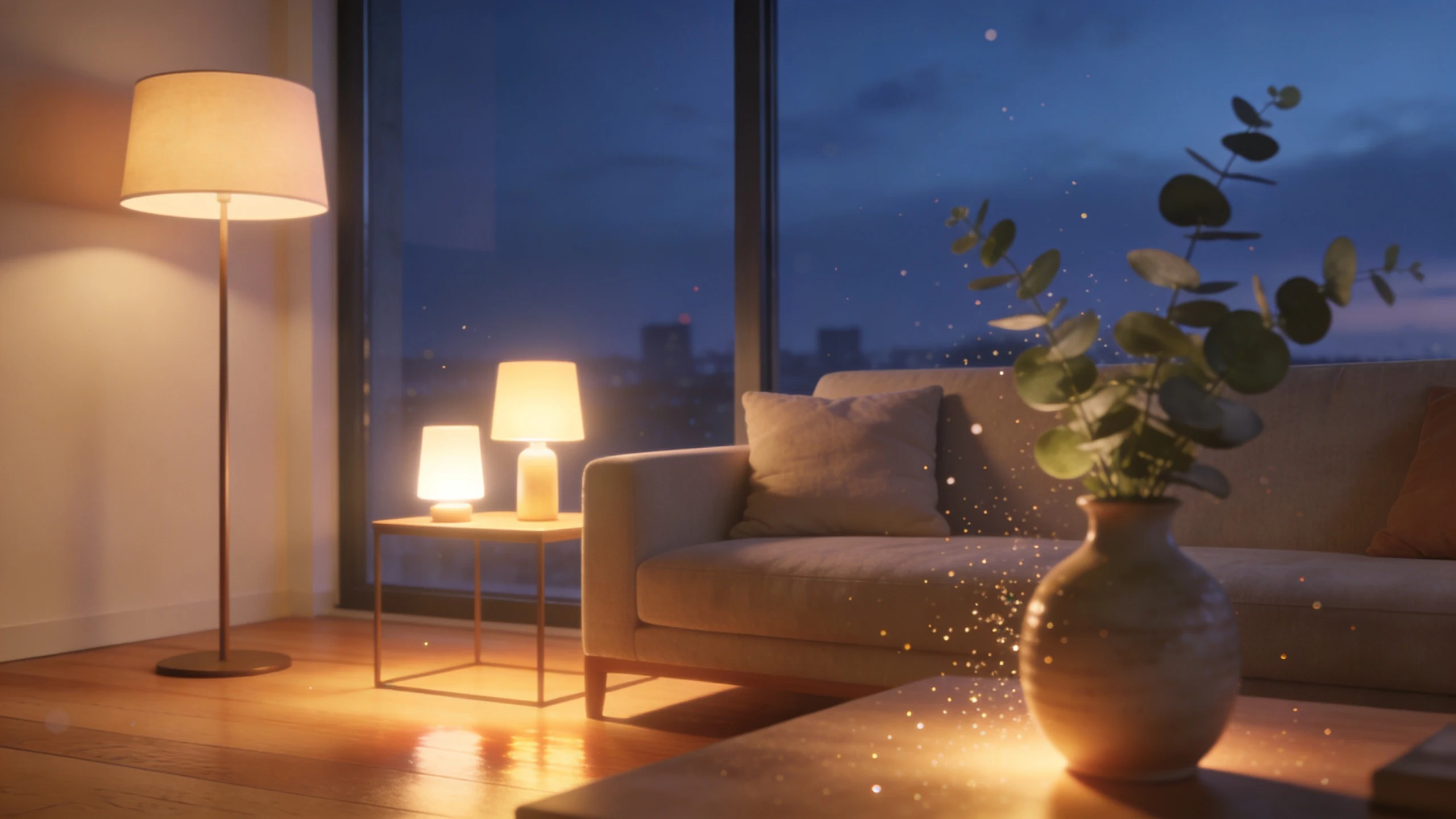 example living room lighting