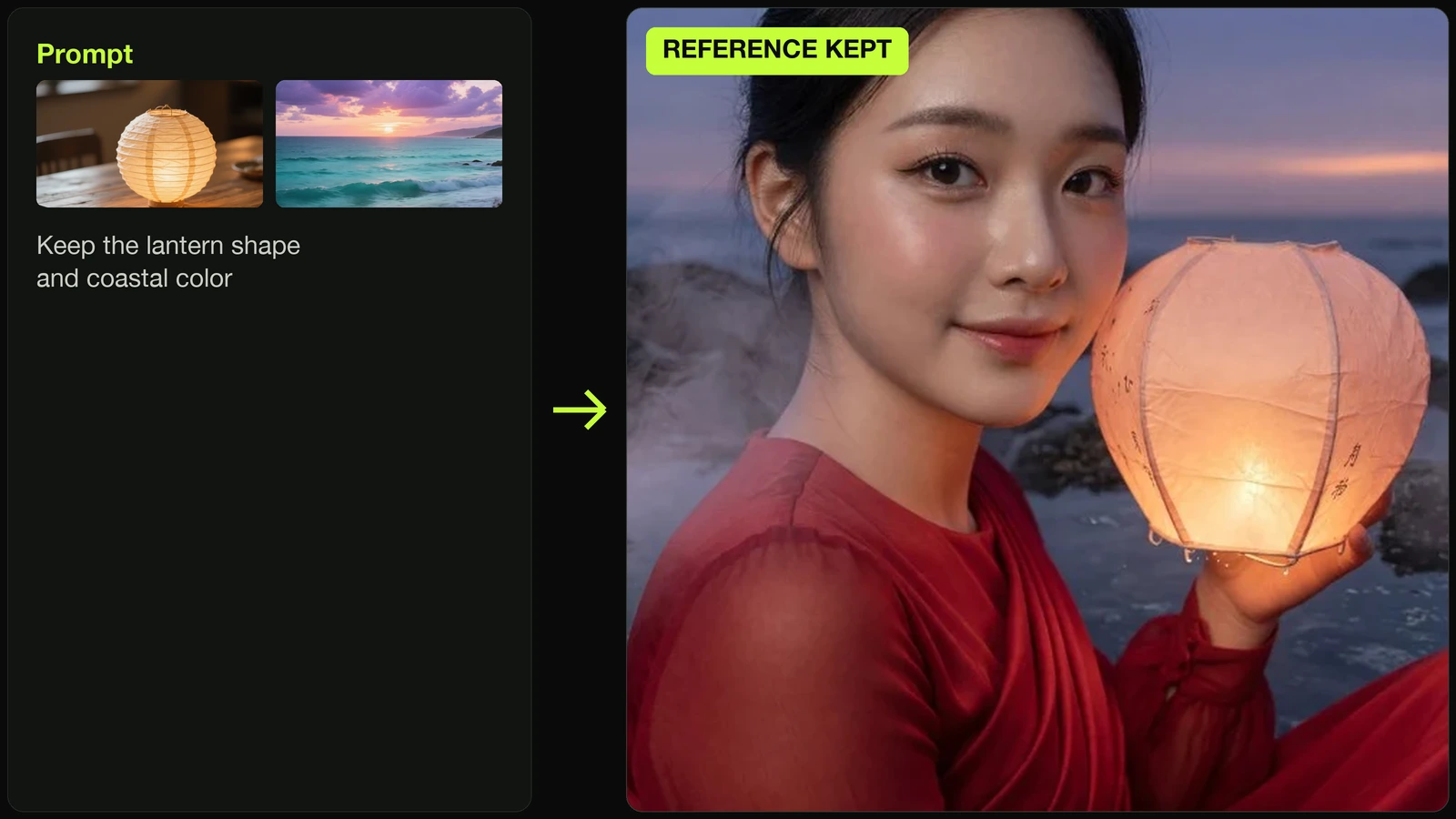 Reference image beside a generated motion frame for WAN image-to-video