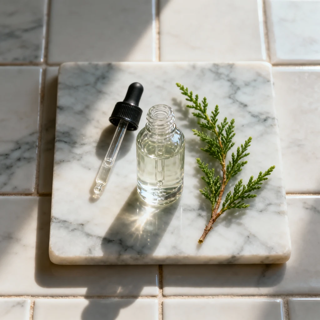 example skincare flat lay
